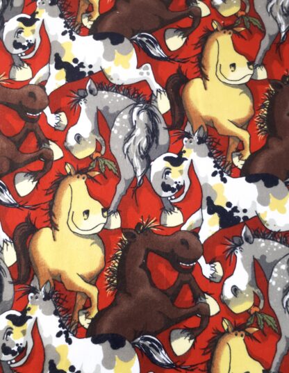 donakins horsing around horse themed flannel baby blanket