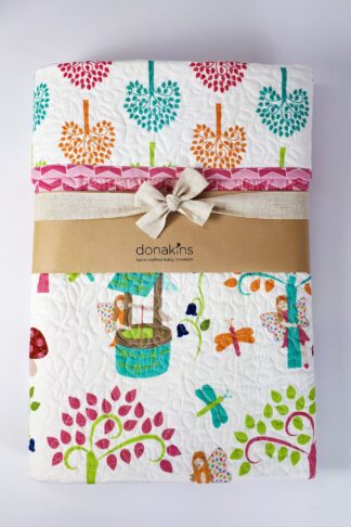 donakins woodland fairy baby quilt