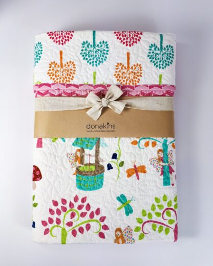 donakins woodland fairy baby quilt